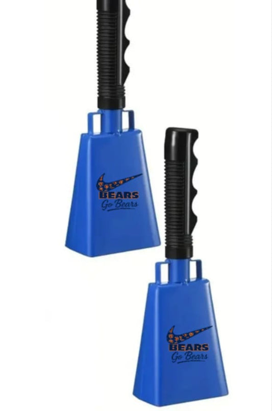 Cheering Bell Noise Makers] 6pcs 8 Inch Cowbell with Handle