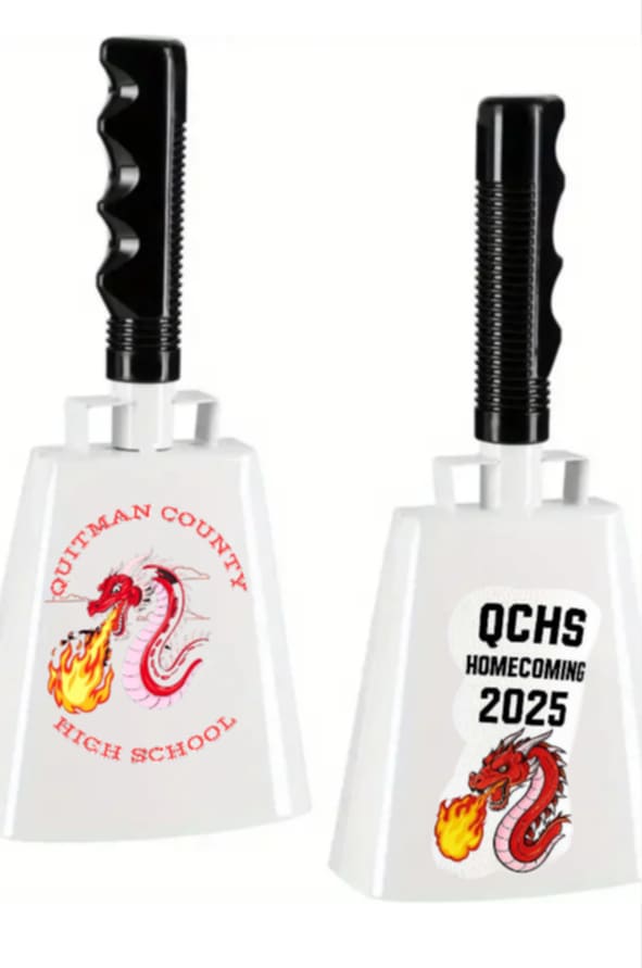 Cheering Bell Noise Makers] 6pcs 8 Inch Cowbell with Handle